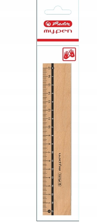 Linijka 17 cm drewaniana eco friendly Herlitz