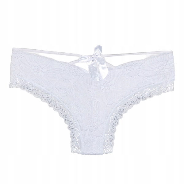 

3016N White Białe Majtki Brazyliany M 38