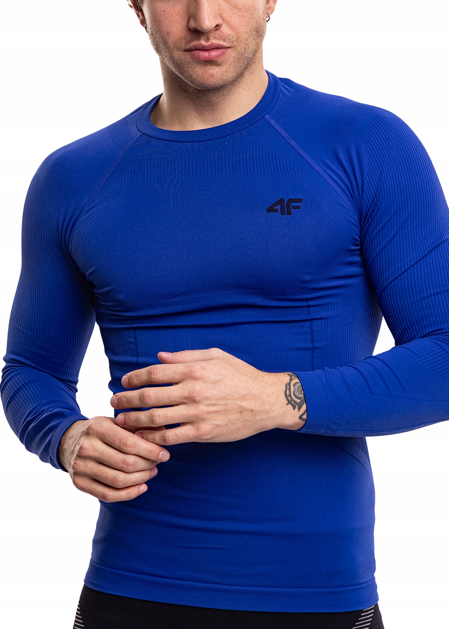 Pánské termoaktivní tričko 4F s dlouhým rukávem, bezešvé, velikost S/m