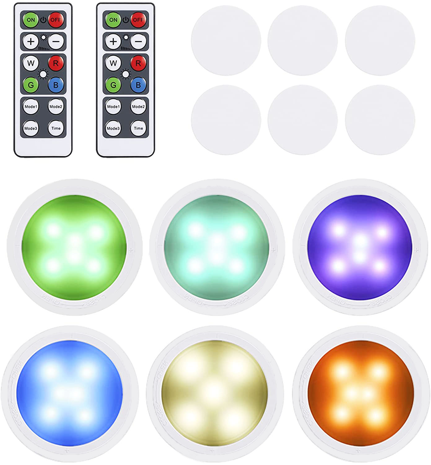 6x LAMPKA BEZPRZEWODOWA LAMPA LED NA BATERIE PILOT