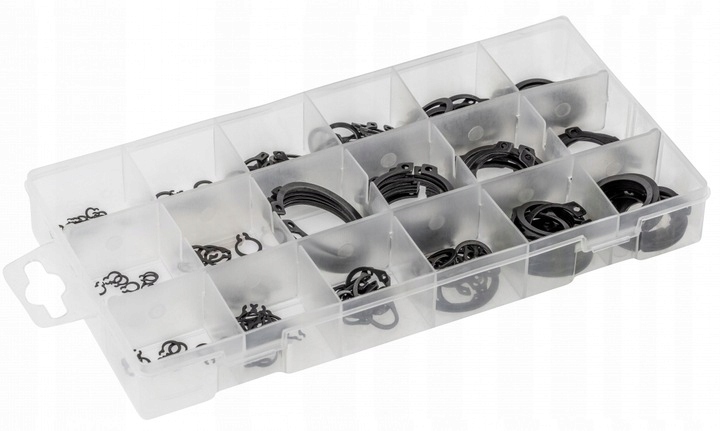 HOGERT ZESTAW SEGERÓW BLOKUJĄCYCH ZEWNĘTRZNYCH KOMPLET 150szt. od 3 do 32mm