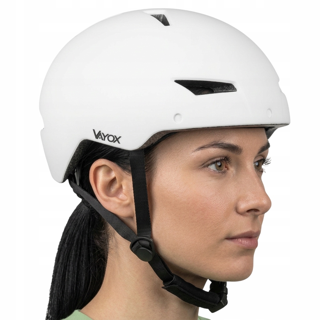 Dámská Pánská Nastavitelná Cyklistická Helma Na Koloběžku 55-58 cm Led Lampa Vayox