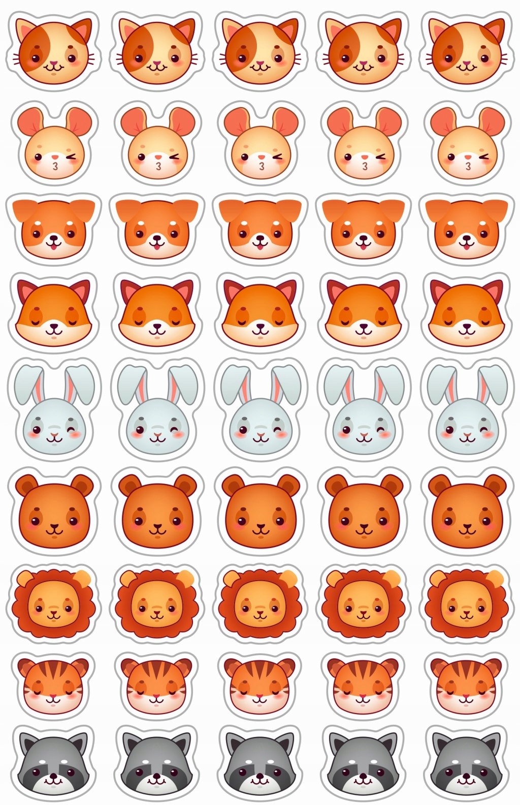 

Naklejki motywacyjne do przedszkola 45szt buźki Z1