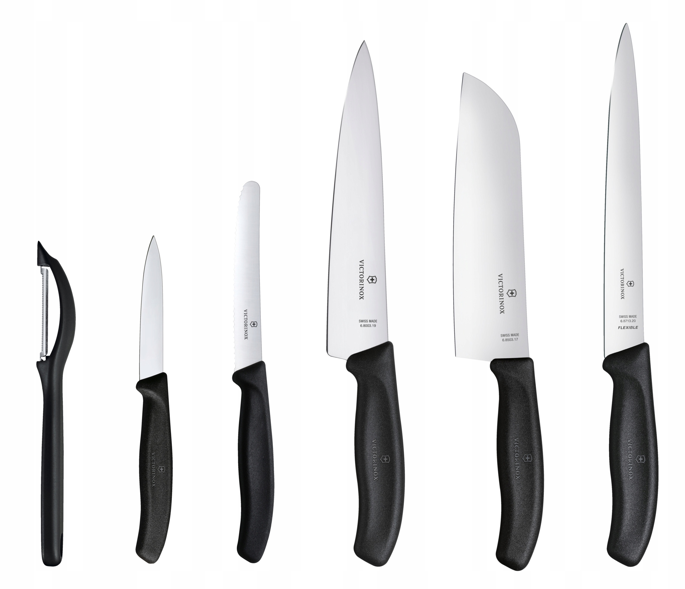

Victorinox zestaw 5 noży+obieraczka Swiss Classic