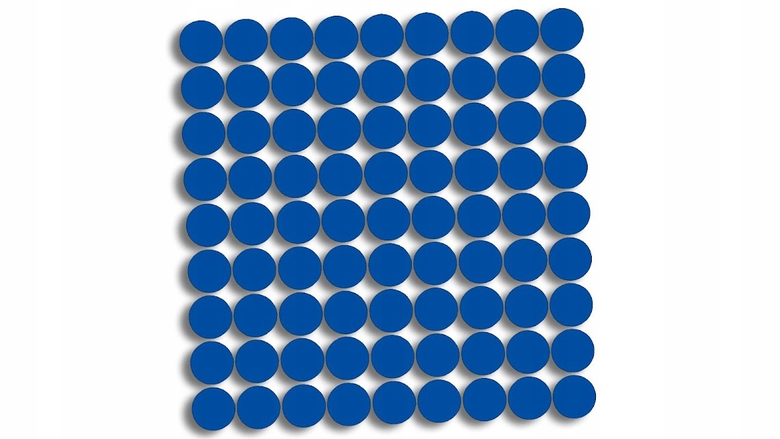 

Naklejki kółka, kropki 81 sztuk niebieskie