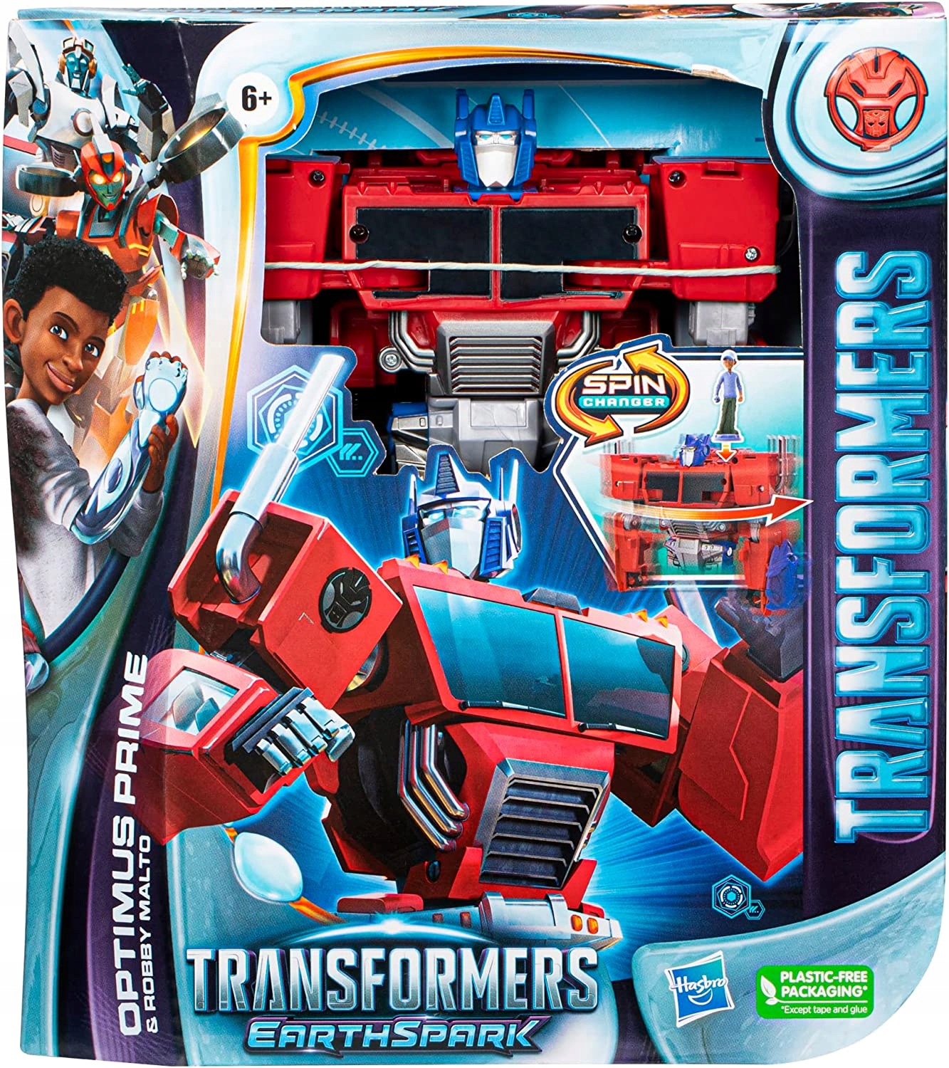 Transformers Toys EarthSpark Spin Changer Optimus