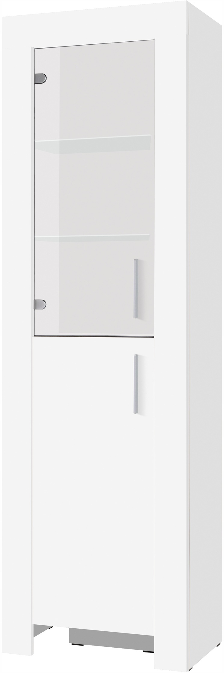 Witryna CEZAR 5L, Witryna 60cm, LED, Dąb Sonoma Marka KING-Meble