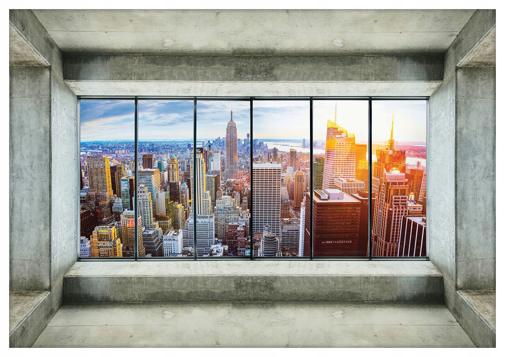 Fototapeta New York z okna Empire State vinylová 368x254 lepidlo