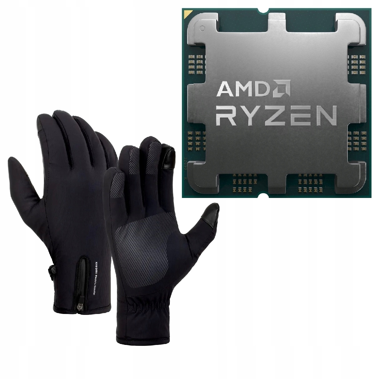 Procesor Amd Ryzen 5 7500X3D Oem AM5 4.5 GHz zimní rukavice Xiaomi XL