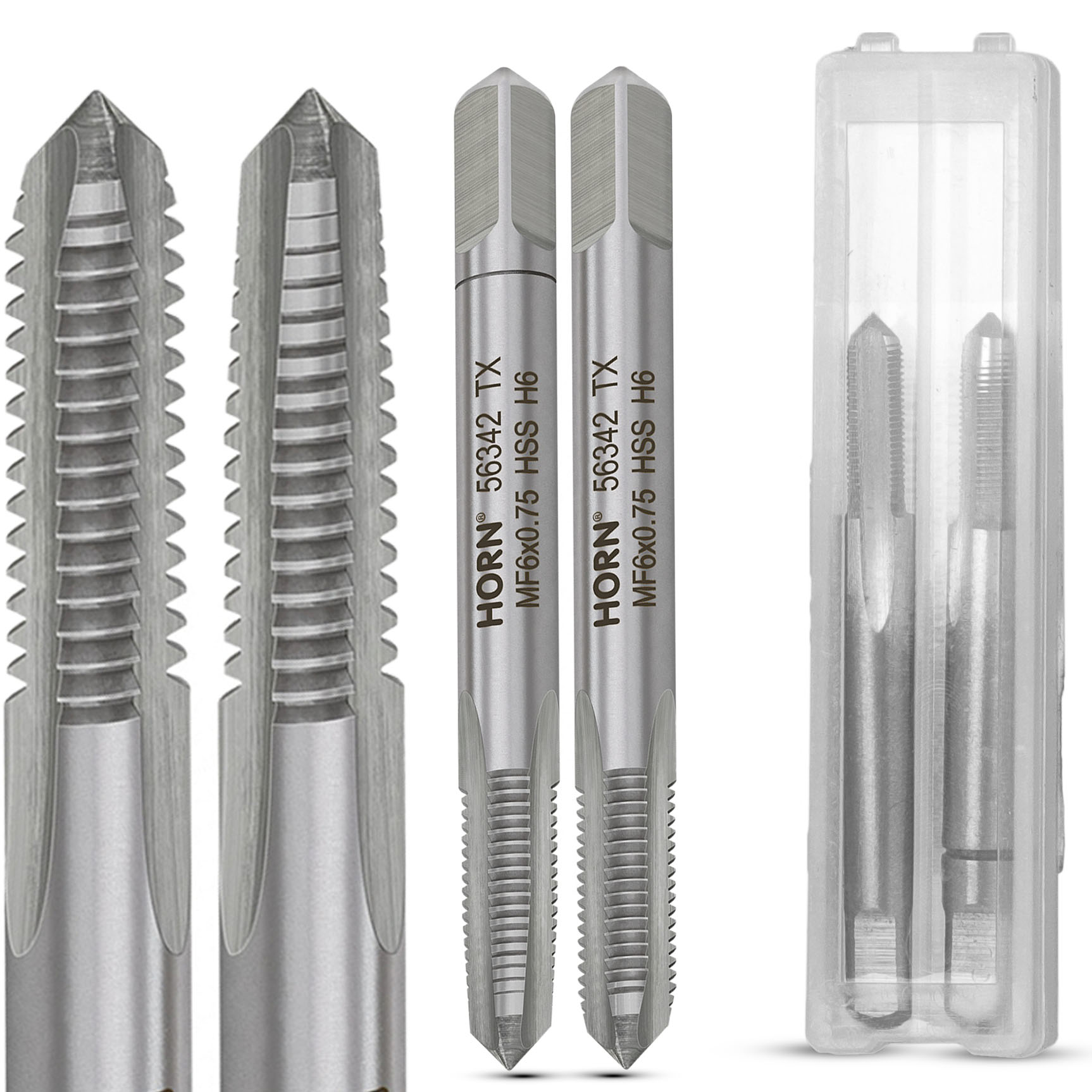 

Gwintownik M6 Ręczny M6x0.75 mm 2 szt DIN-2181/2P