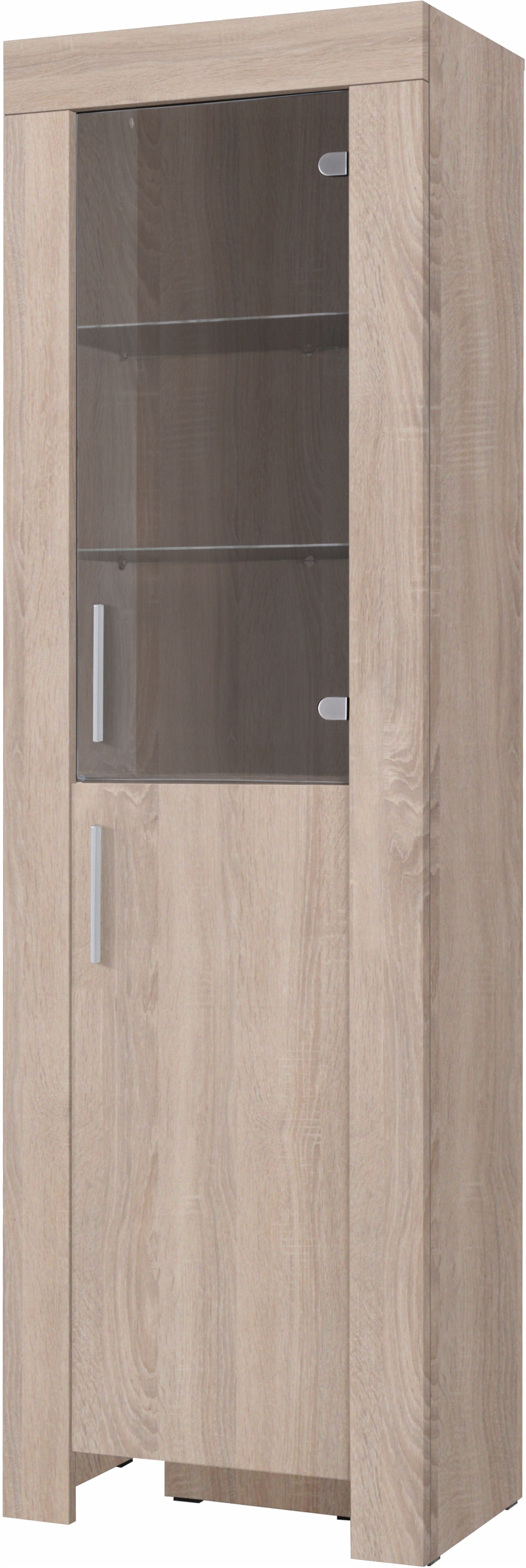 Witryna CEZAR 6P, Witryna 60cm, LED, Biała Marka KING-Meble