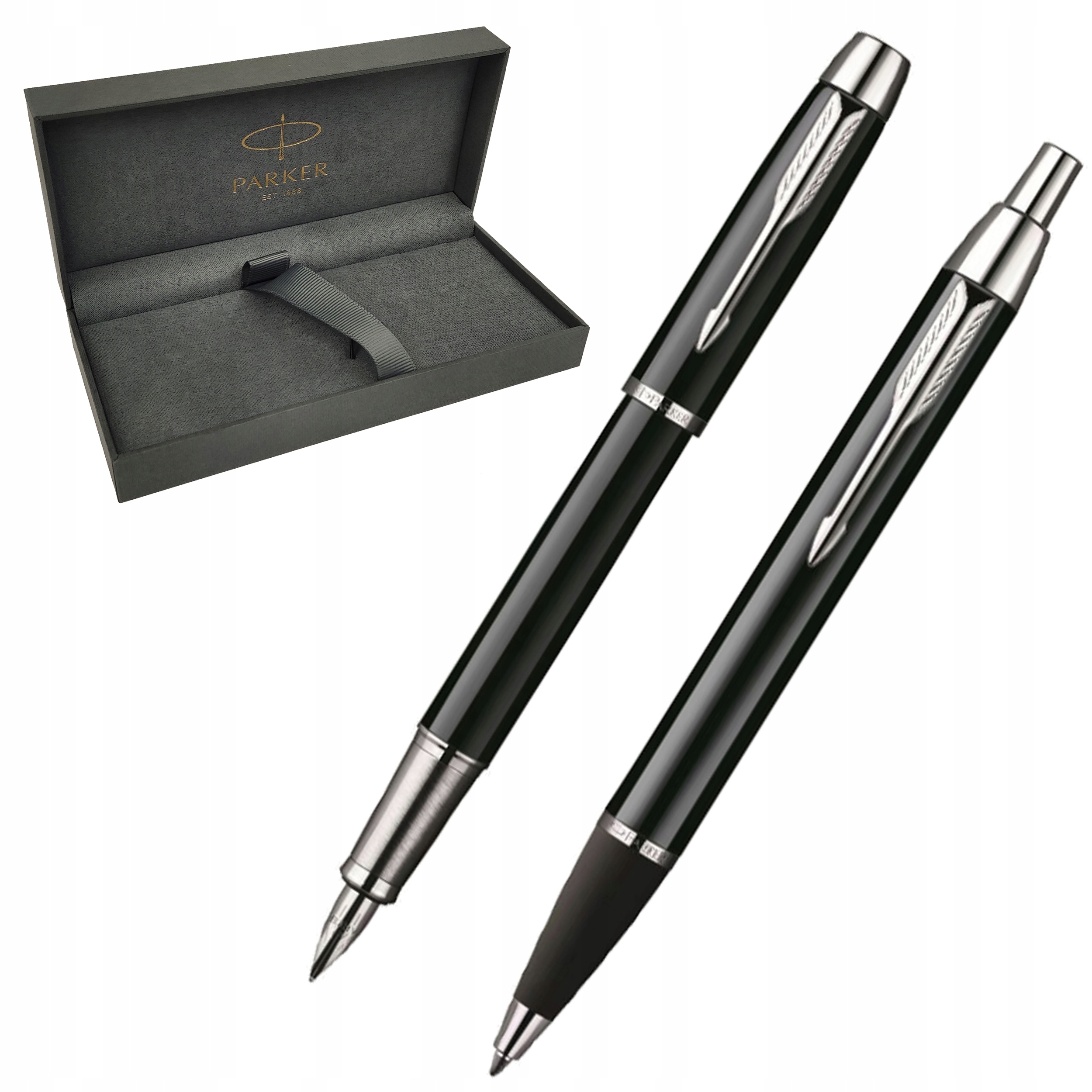 Komplet Parker IM Czarny Ct Pióro Długopis