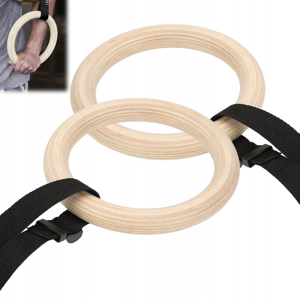 2X Profesionální dřevěná gymnastická kolečka, gymnastická kolečka