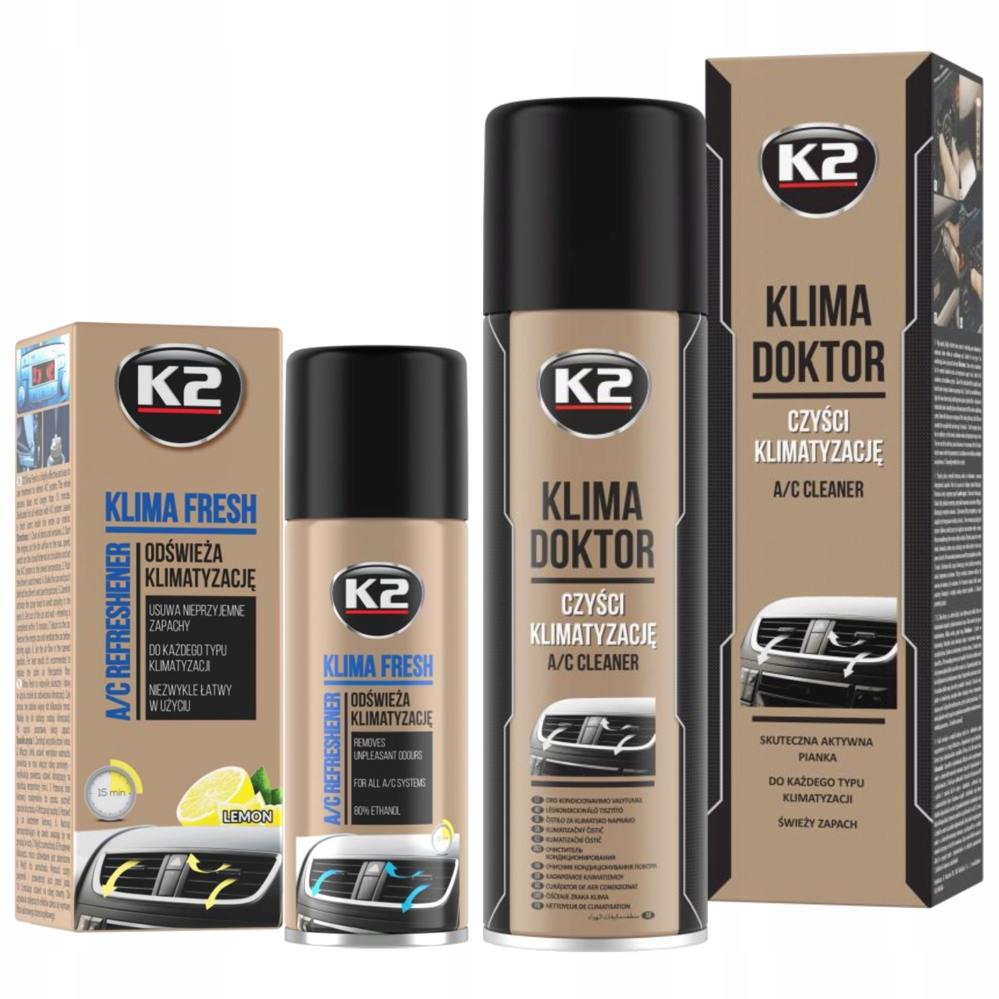

K2 Zestaw Do Odgrzybiania Klimatyzacji Klima Fresh