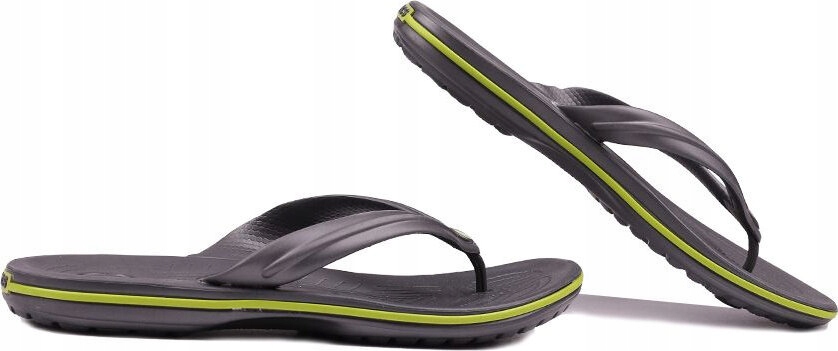 Nazouváky Crocs Crocband Flip Grafitově Zelené 11033 0A1 vel. 37-38