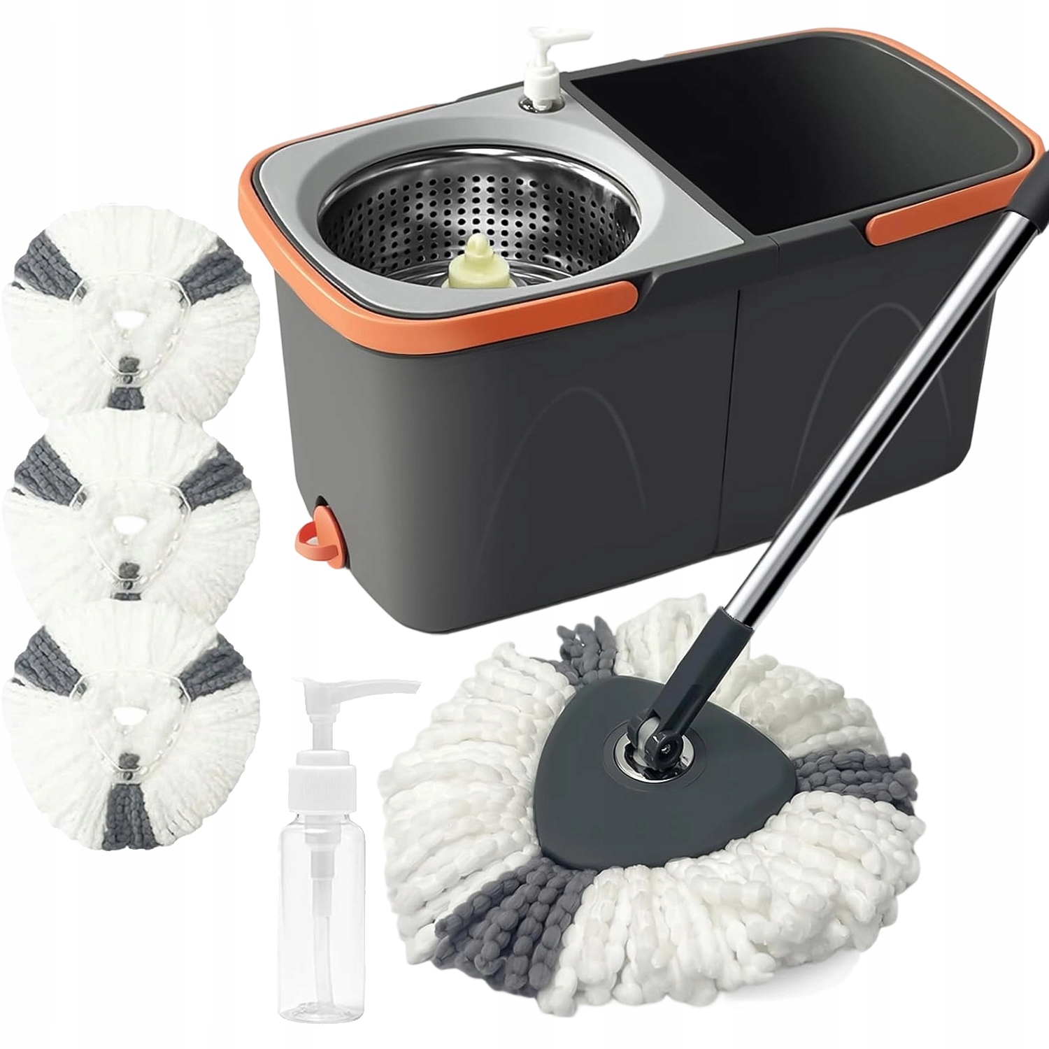 Rotační Skládací Mop S Kbelíkem Na Mop S Výkonným Ždímáním 2V1