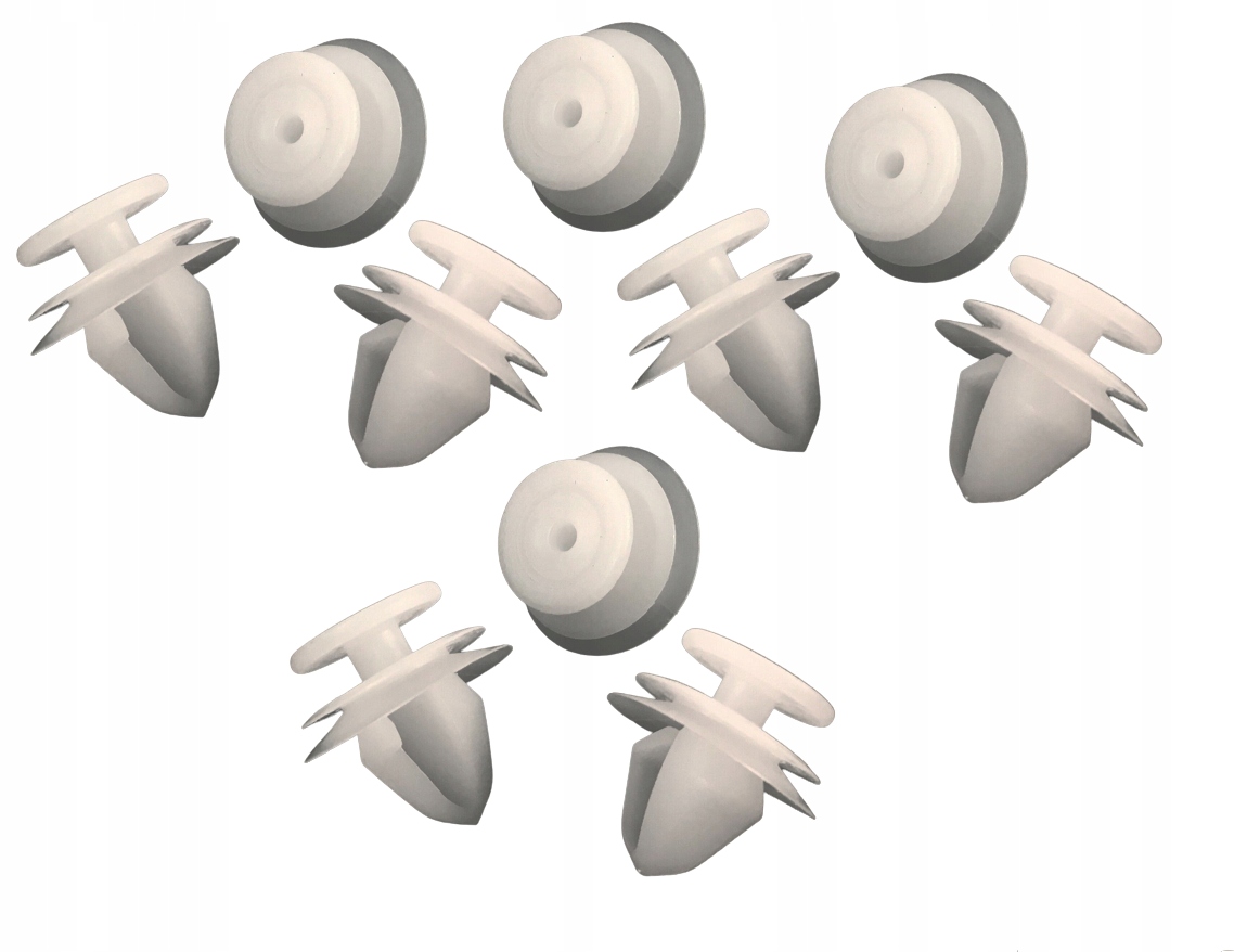Lot De 10 Clips De Fixation Blancs Pour Renault/Peugeot - Réf. 7703077469 Et 6991.S6