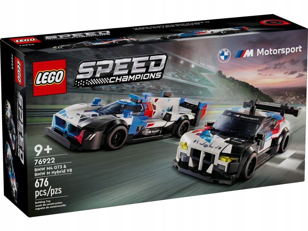 Lego 76922 Speed Champions Auta Bmw M4 GT3 a Bmw M Hybrid V
