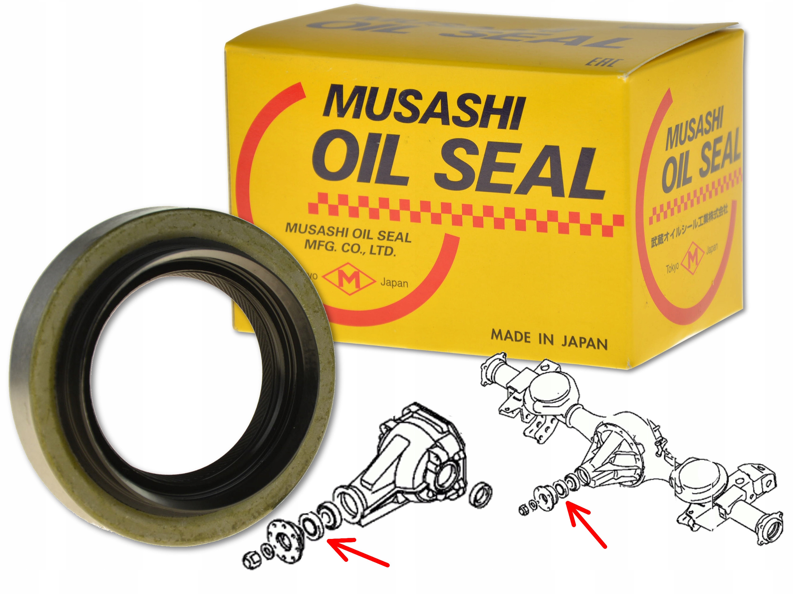 

Mitsubishi L200 96-07 Uszczelniacz Mostu Tył