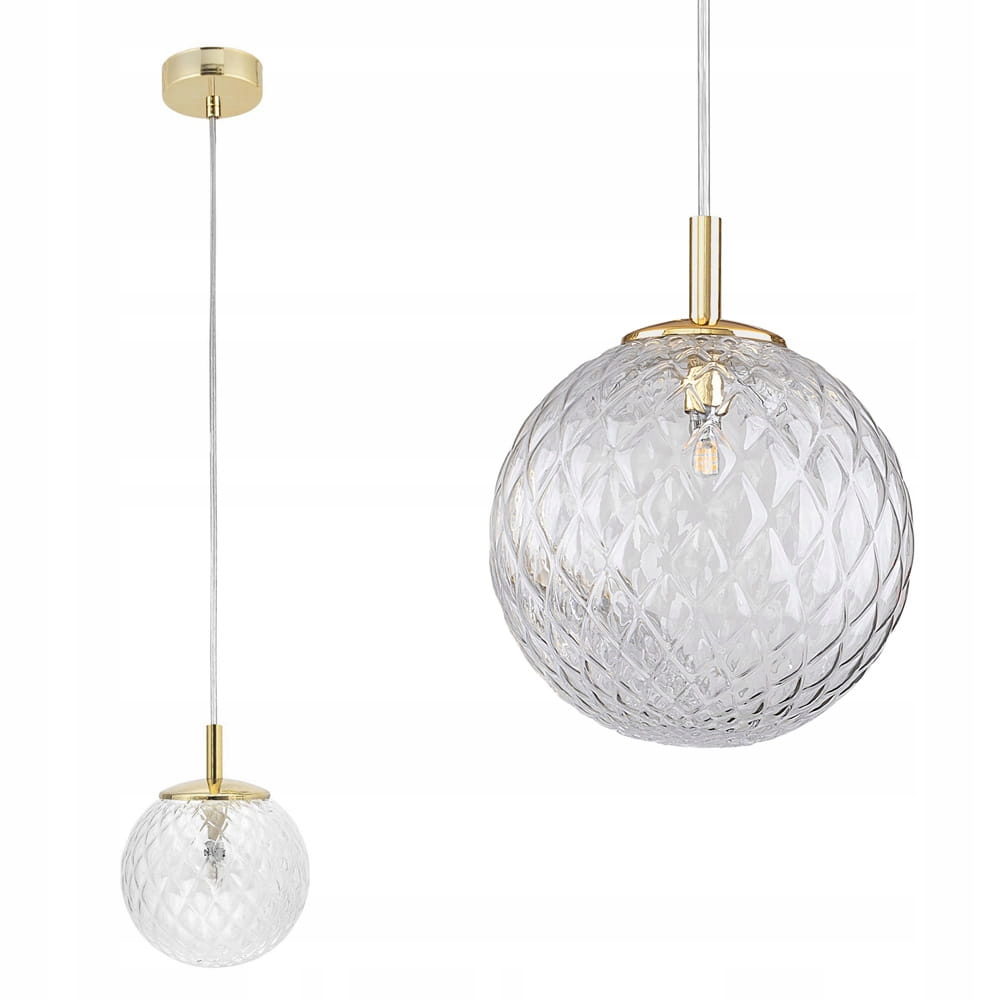 Tk Lighting Závěsná lampa Cadix zlaté ozdobné stínítko nad deskou stolu 4609