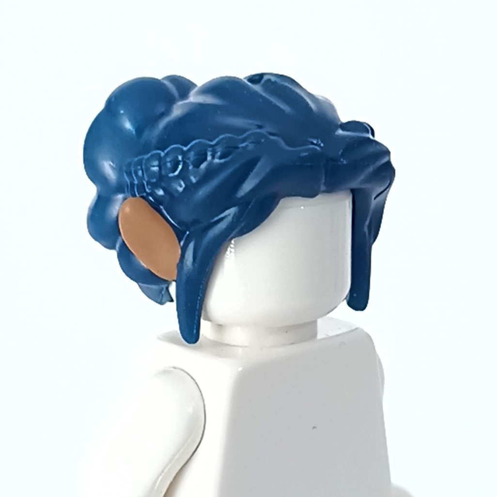 

Lego Włosy Elfa elfickie niebieskie 28866pb01
