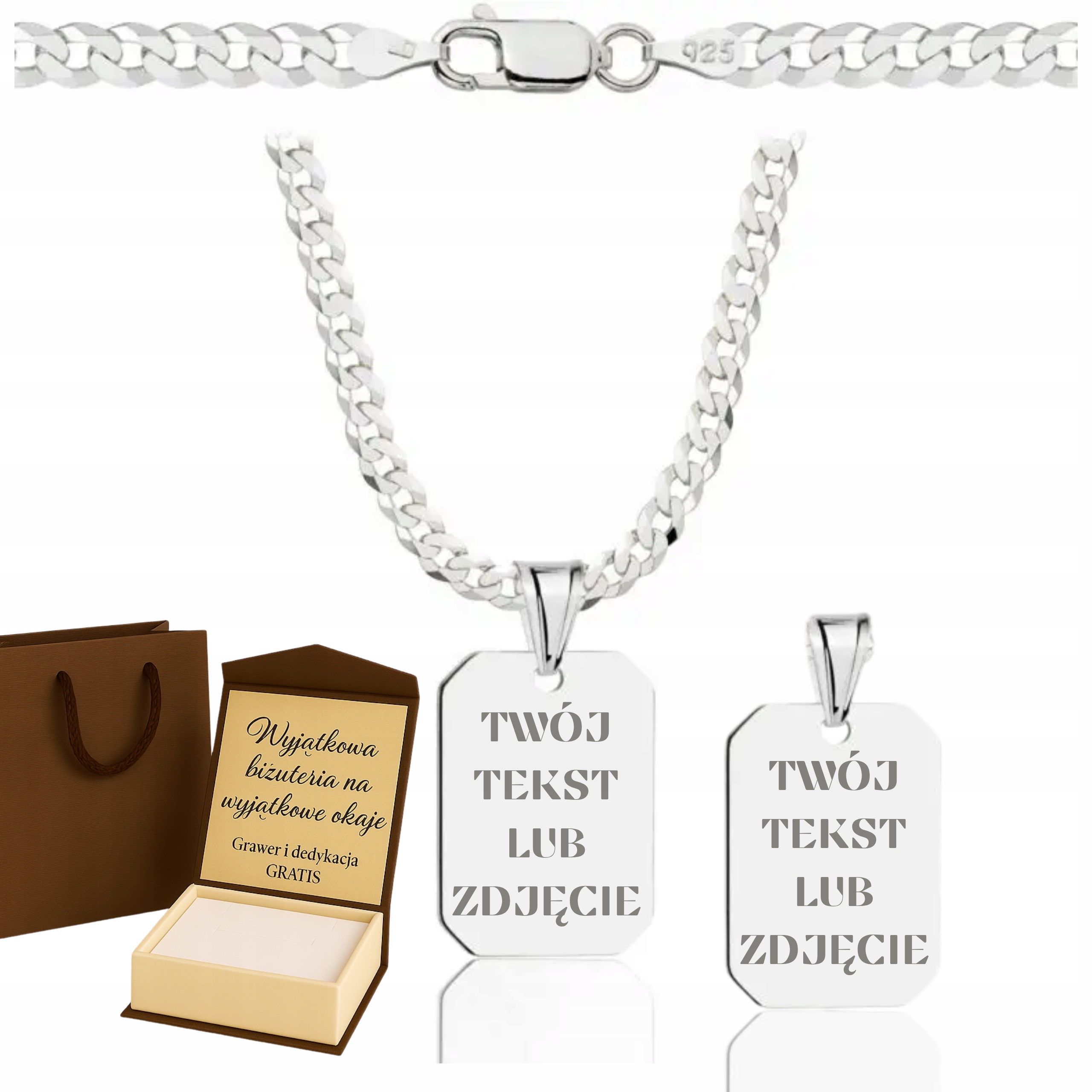 Pánský Řetízek Pancr , Vojenská Známka Ryzost 925 S Dárek Gravírování