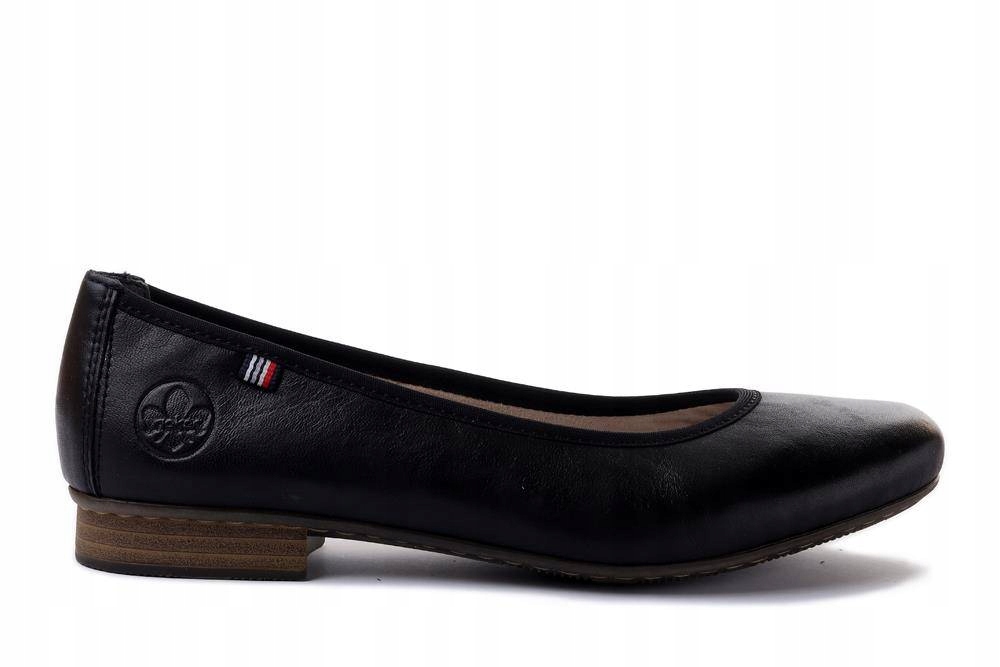 Rieker Dámské Černé Kožené Lodičky, Velikost 38