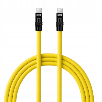 Kabel Newell Usb-c Usb-c 100 W, 2 m, silikonowy, żółto-czarny