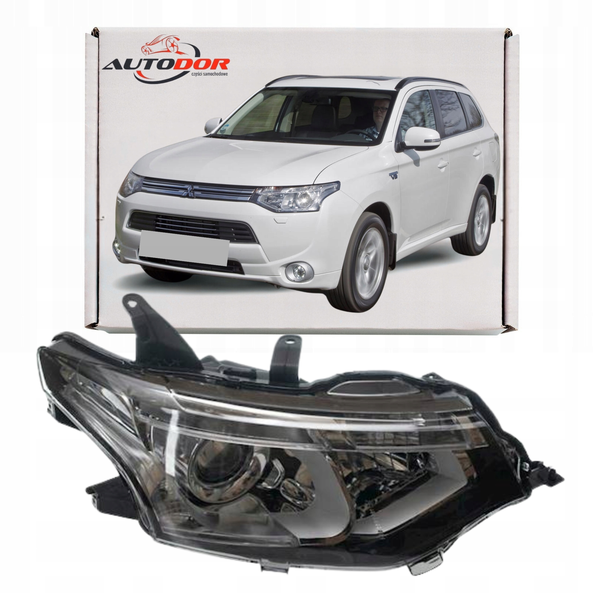 Mitsubishi Outlander III 2012-LAMPA Světlomet Pravý Xenon Přední Motorek