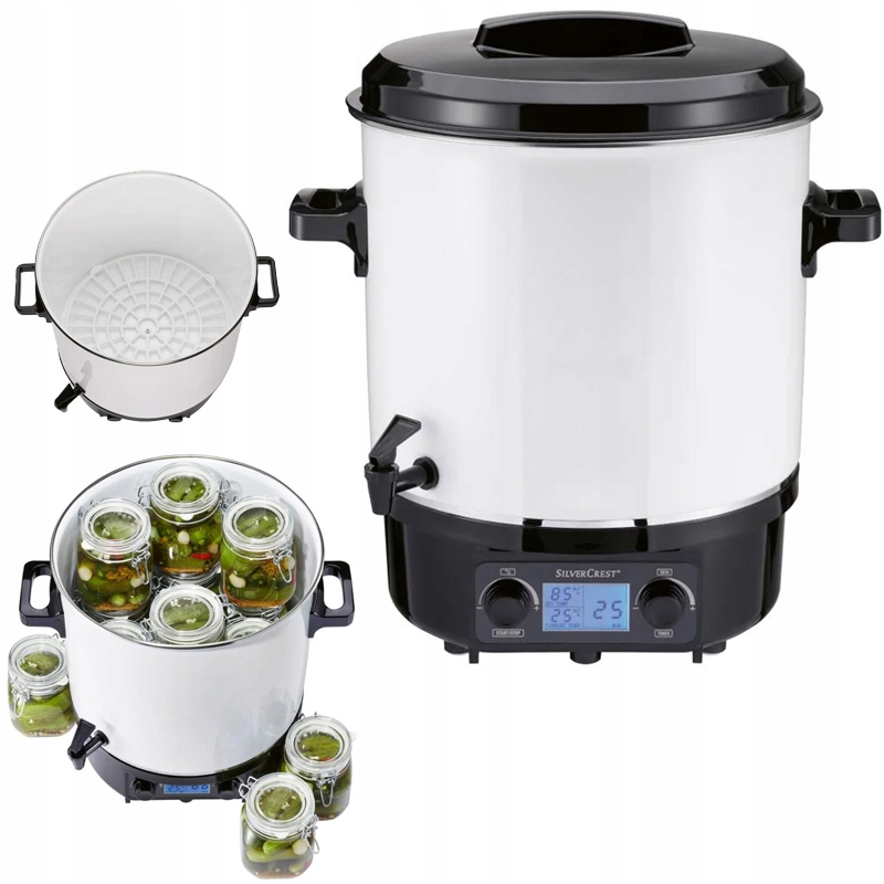 Automat Garnek Elektryczny do pasteryzacji słoików Sead 1800 Cyfrowy 24l