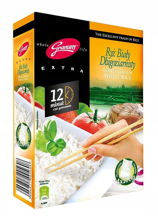 Levně 13X Melvit Granum Rýže bílá dlouhozrnná 4x100 g