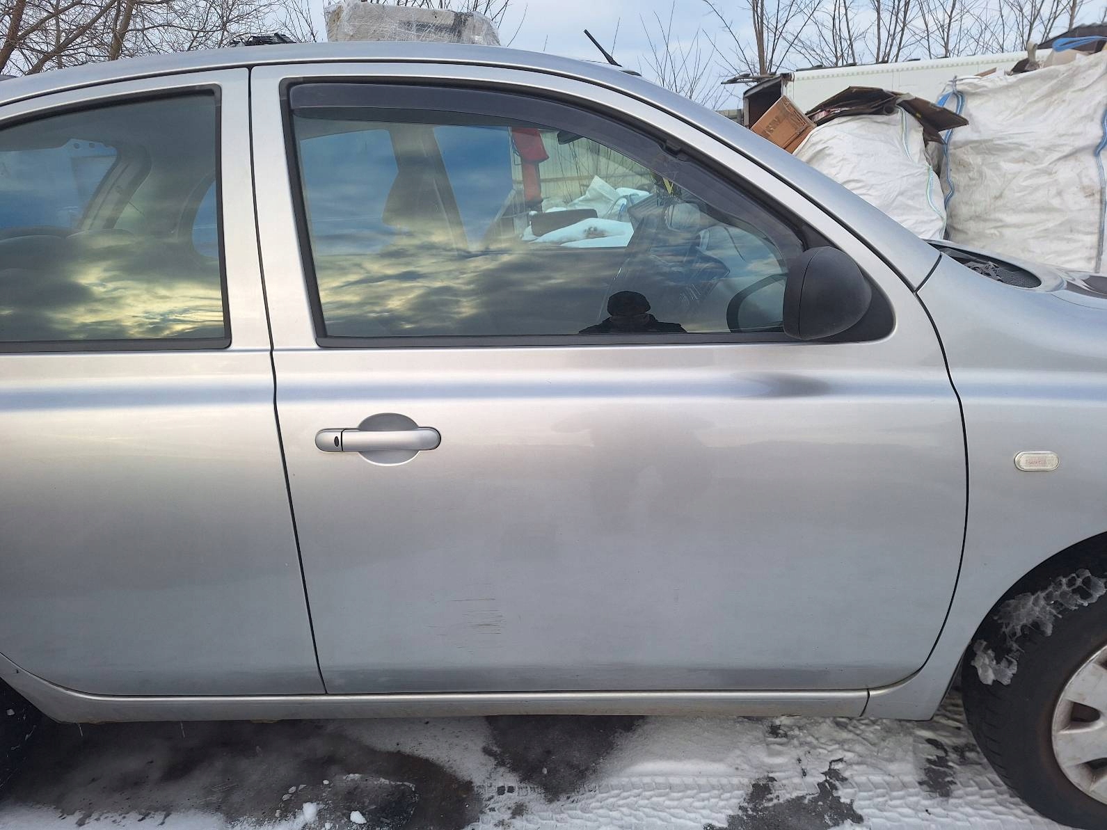 door complete right front + mirror NISSAN MICRA K12 KY0