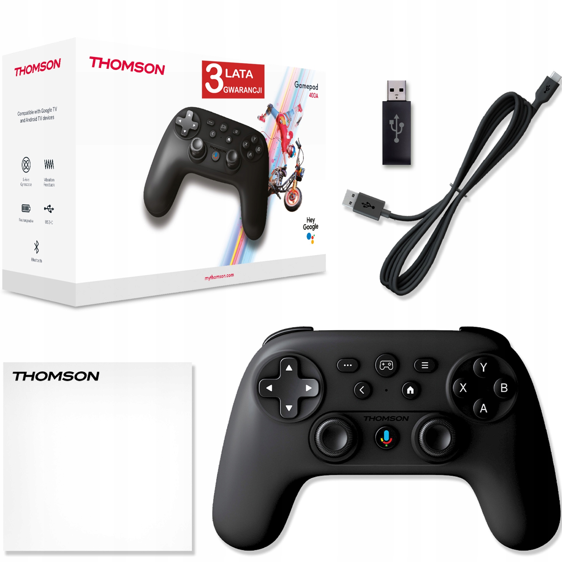 Pad Dla Graczy Bezprzewodowy Gamepad Thomson 400A Android Ios Pc