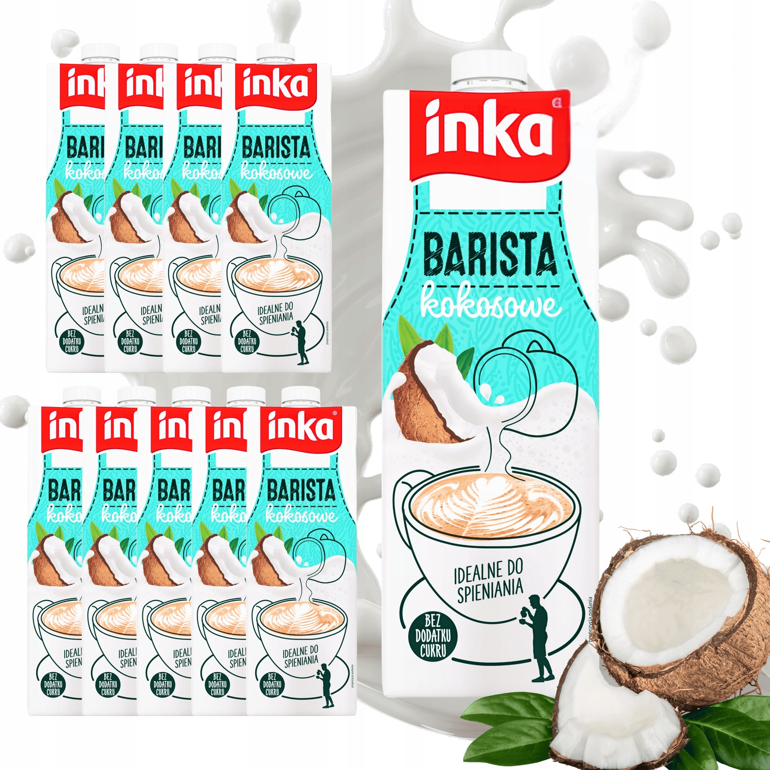 Levně Inka Barista kokosový nápoj do kávy veganský Uht bez cukru sada 10 x 1L