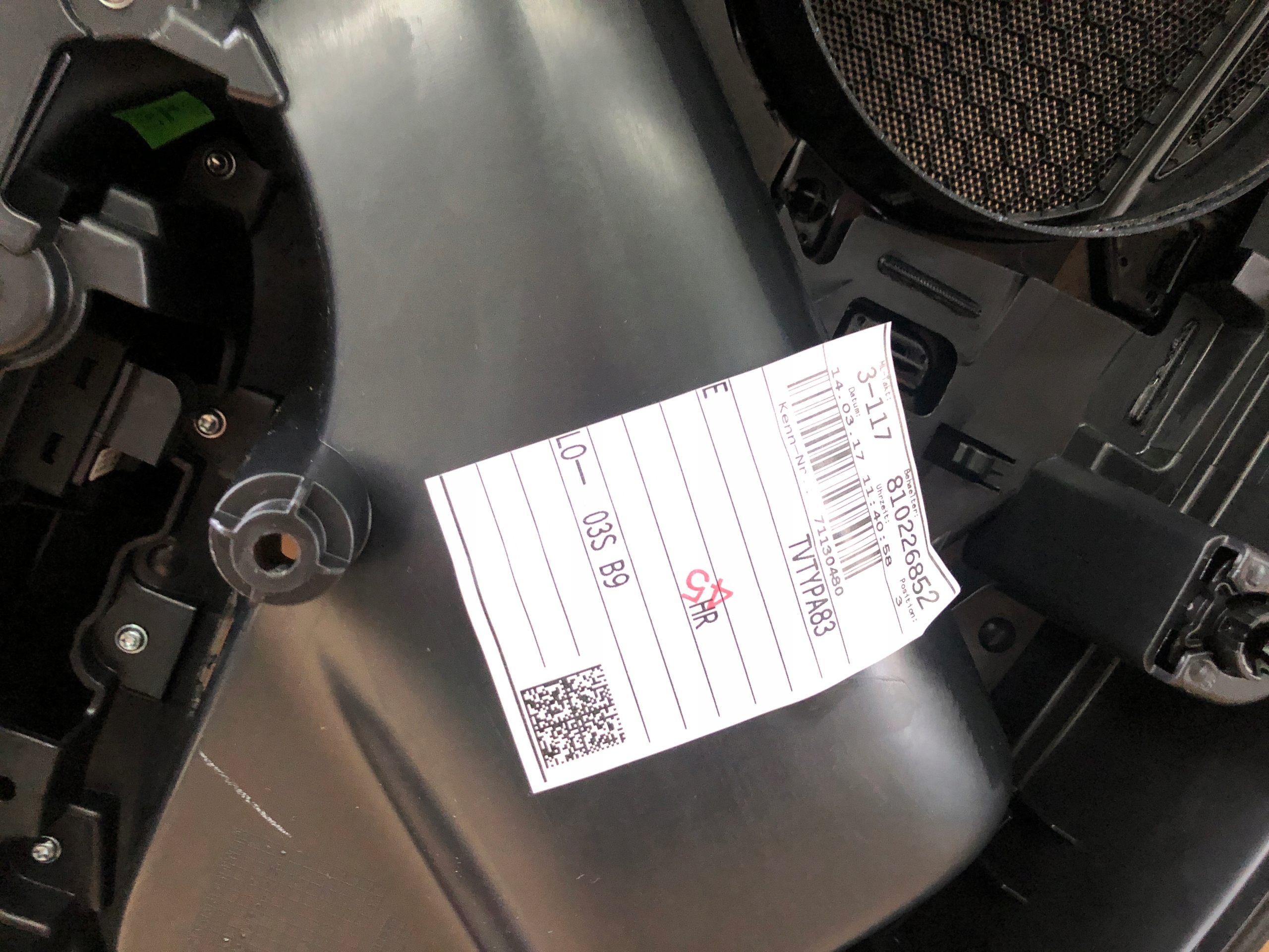 AUDI A4 8W B9 side door right rear part ALCANTARA blinds