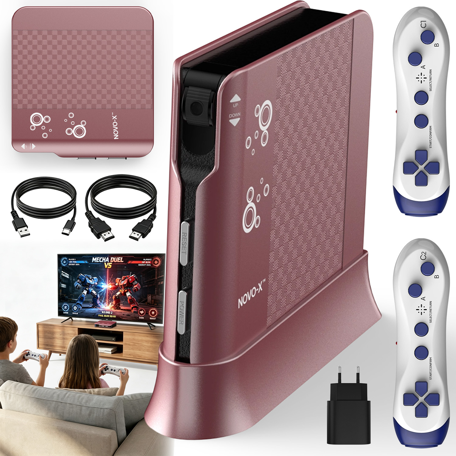 Konsola Edukacyjna Ruchowa 21 Gier Dla Dzieci Hdmi 2 Kontrolery