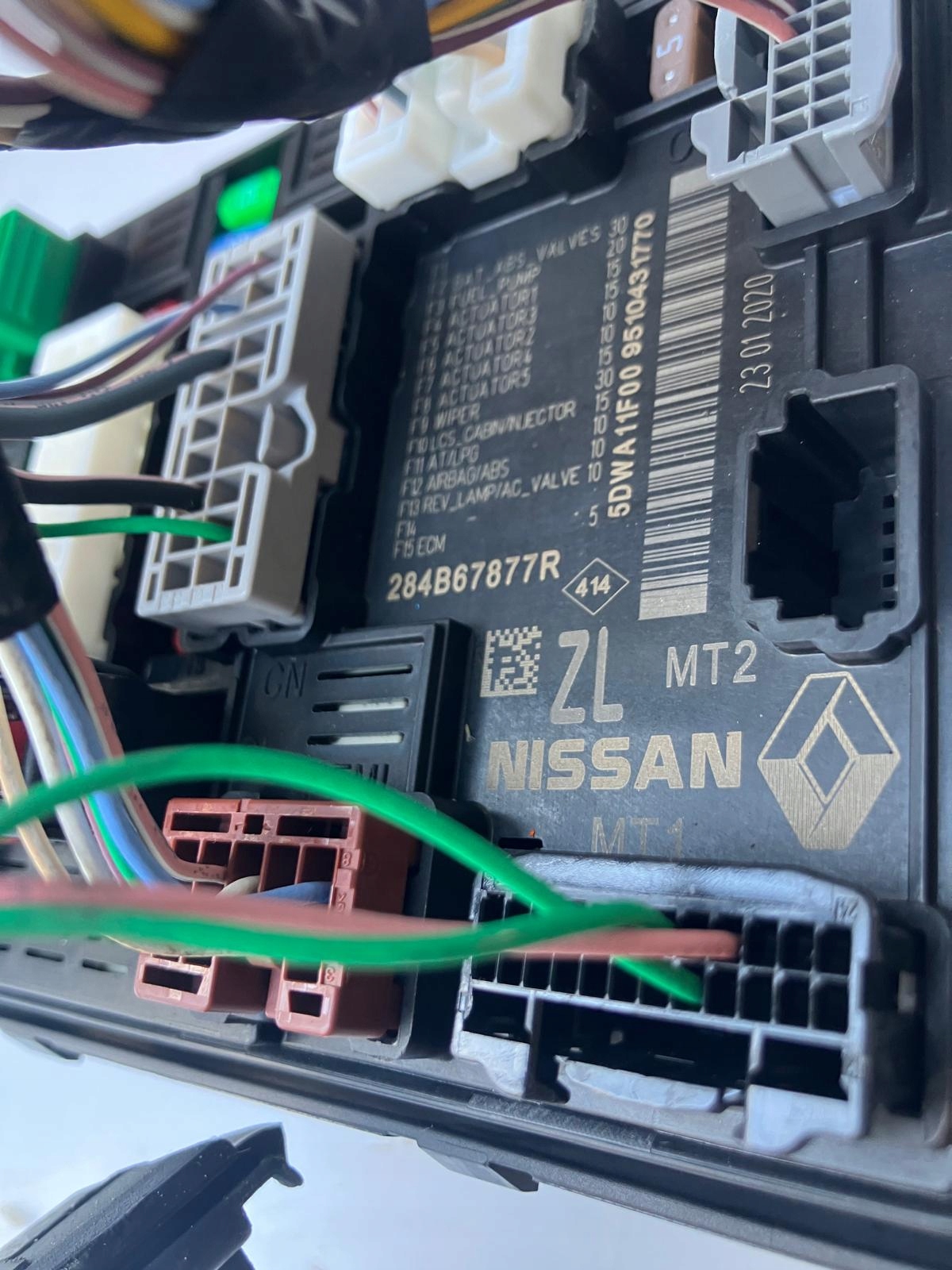 modulo BCM WTYCZKI RENAULT ZOE II LIFT 284B67877R