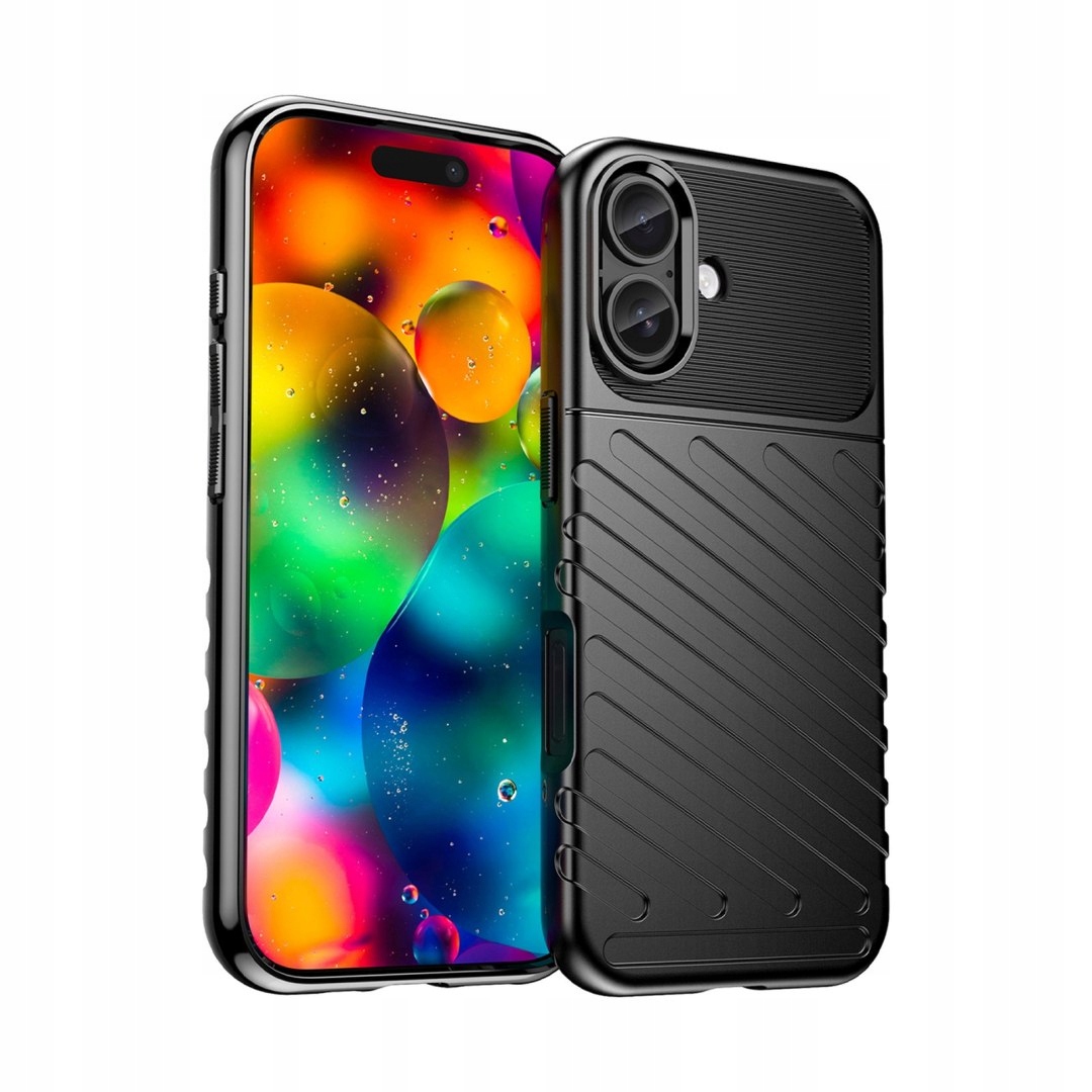 Etui pokrowiec plecki na iPhone 17 Thunder Case czarne