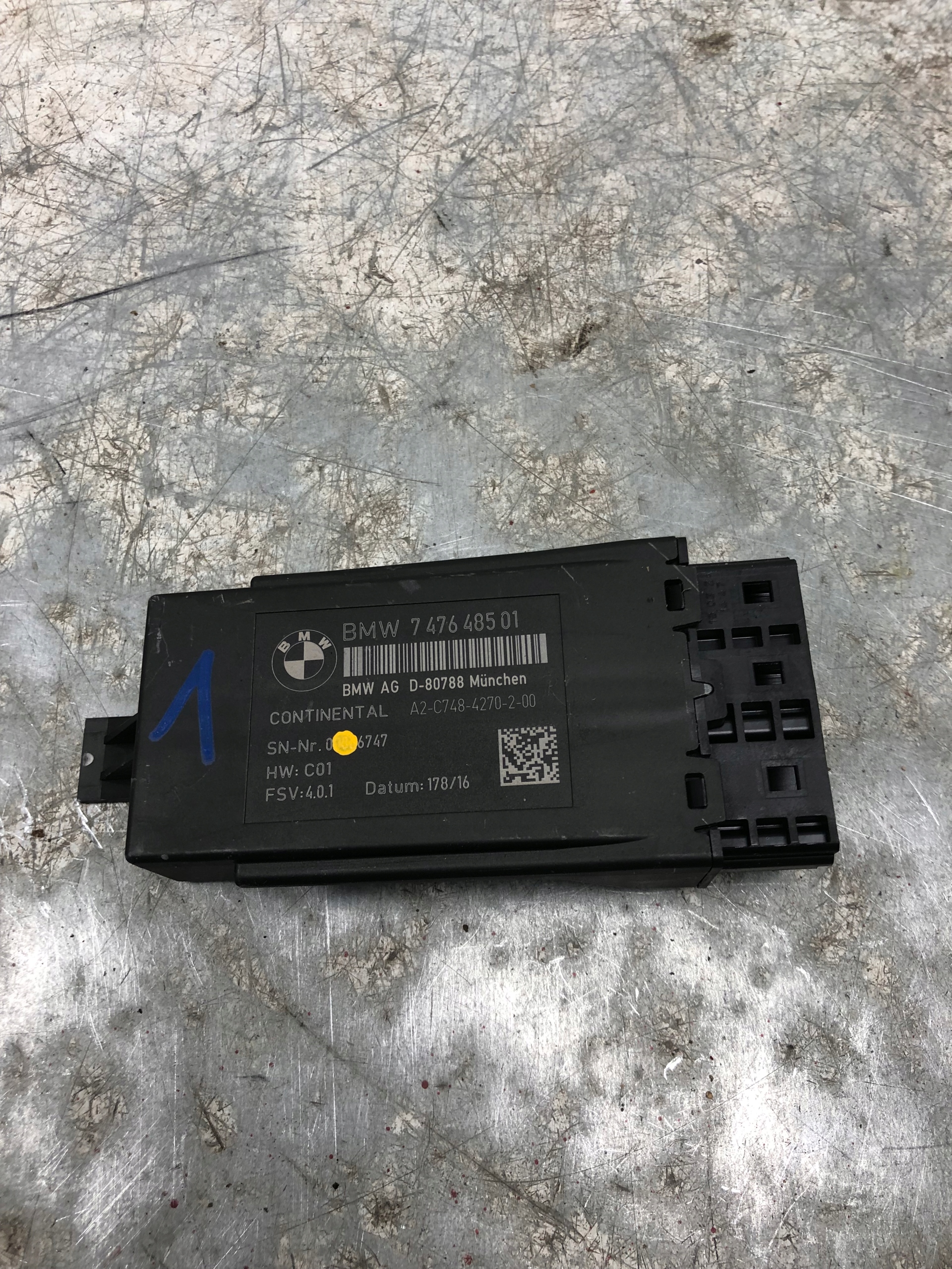 module control unit seat BMW F31 LCI 7476485