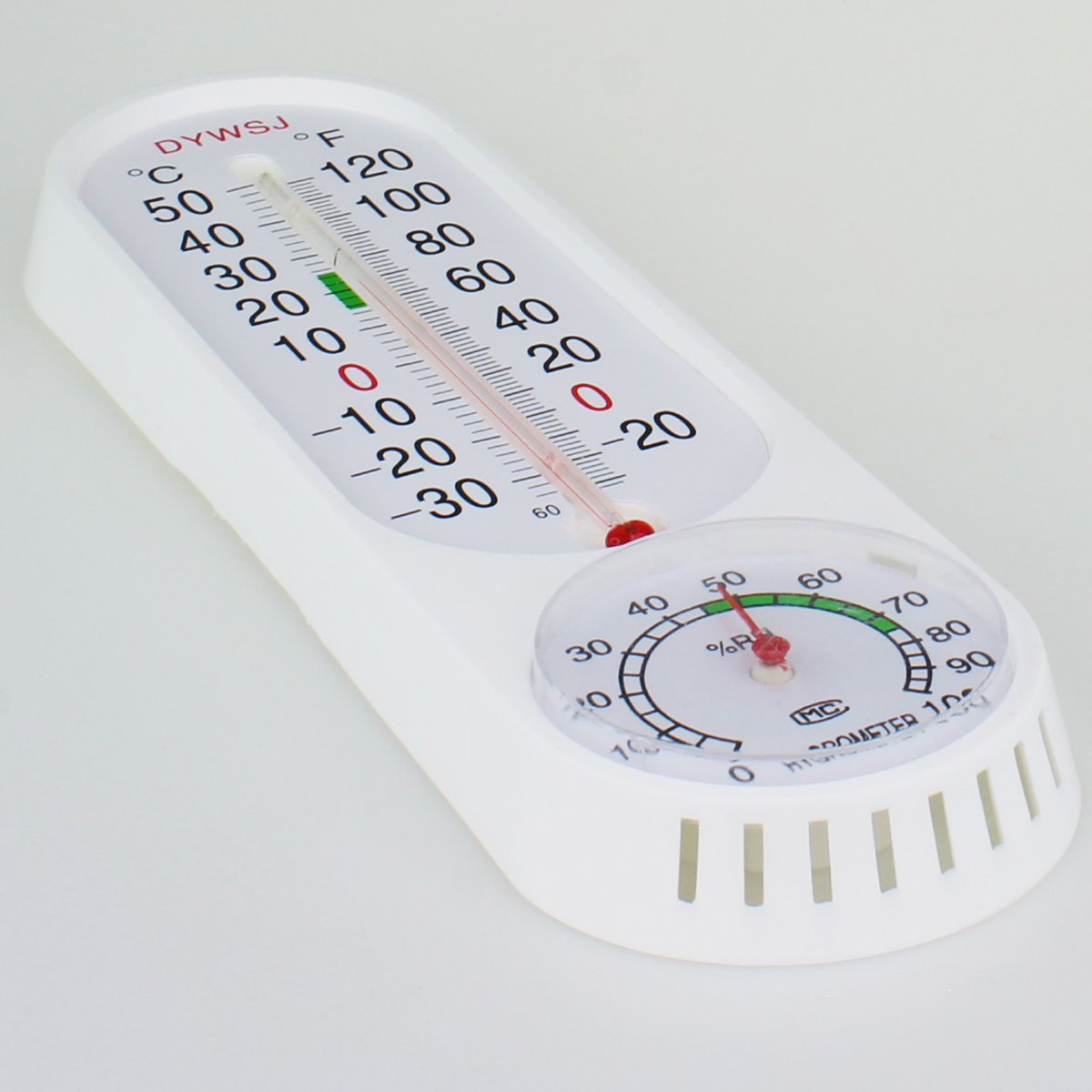 TERMOMETR HIGROMETR WEWNĘTRZNY ZEWNĘTRZNY ŚCIENNY Stan opakowania oryginalne