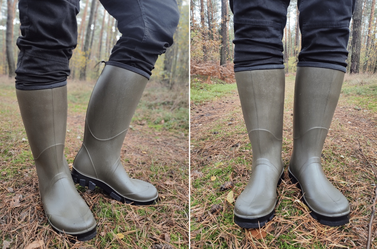 KALOSZE MĘSKIE GUMOWCE WYSOKIE POLSKIE LEMIGO PU ANGLER 720 44 Materiał wkładki inny