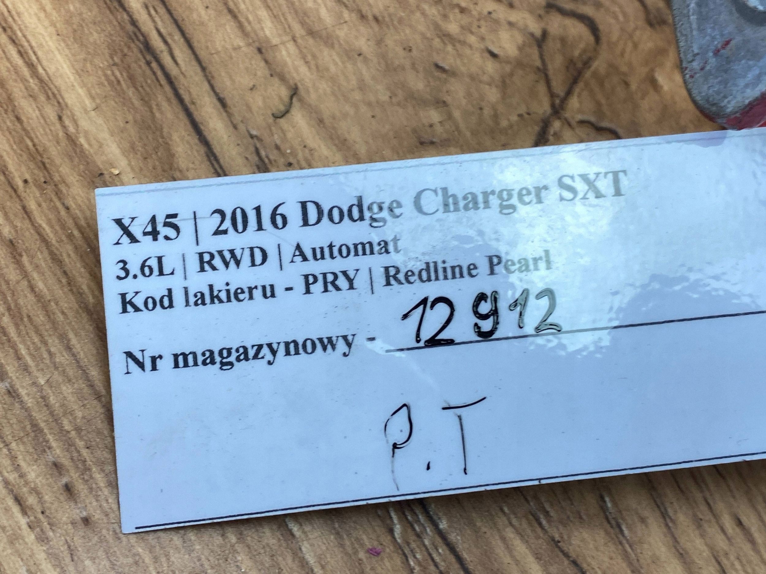 scharniere Tür tylnych prawych Dodge Charger 2015+