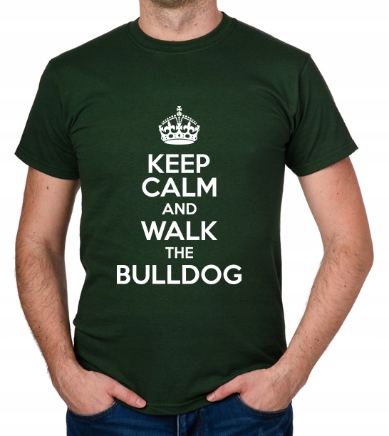 

koszulka Keep Calm And Walk The Bulldog prezent