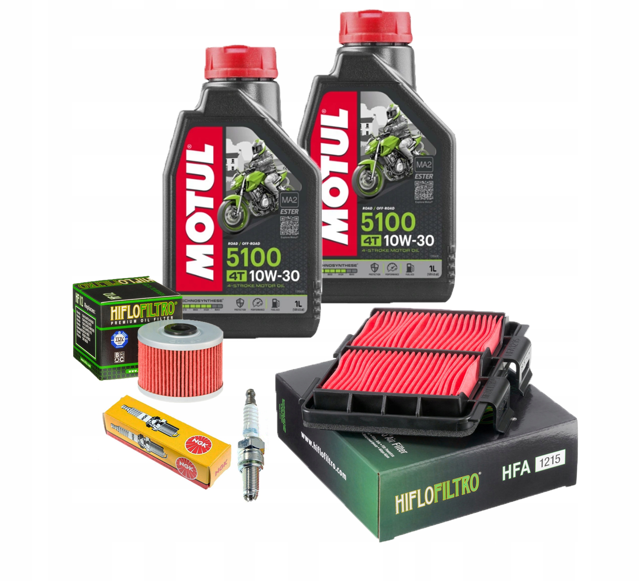 Olej Motul 5100 HONDA CRF 250 Rally Filtr Świece