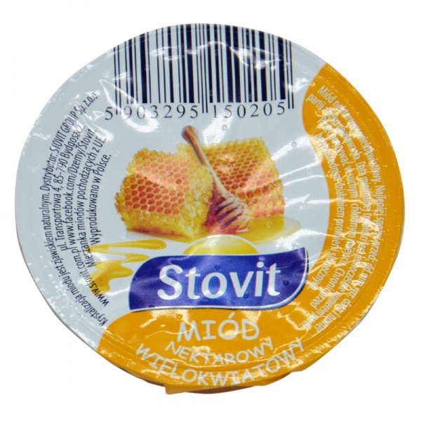 Miód wielokwiatowy Stovit 100 sztuk po 25 g.
