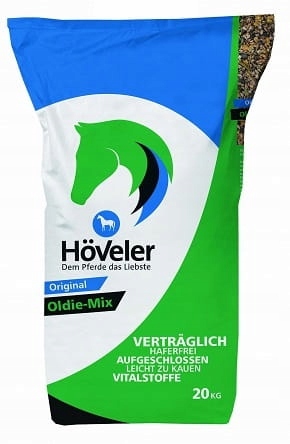 Hoveler Oldie-Mix 20 kg Łatwe Trawienie Pasza Dla Starszych Koni OId Horse