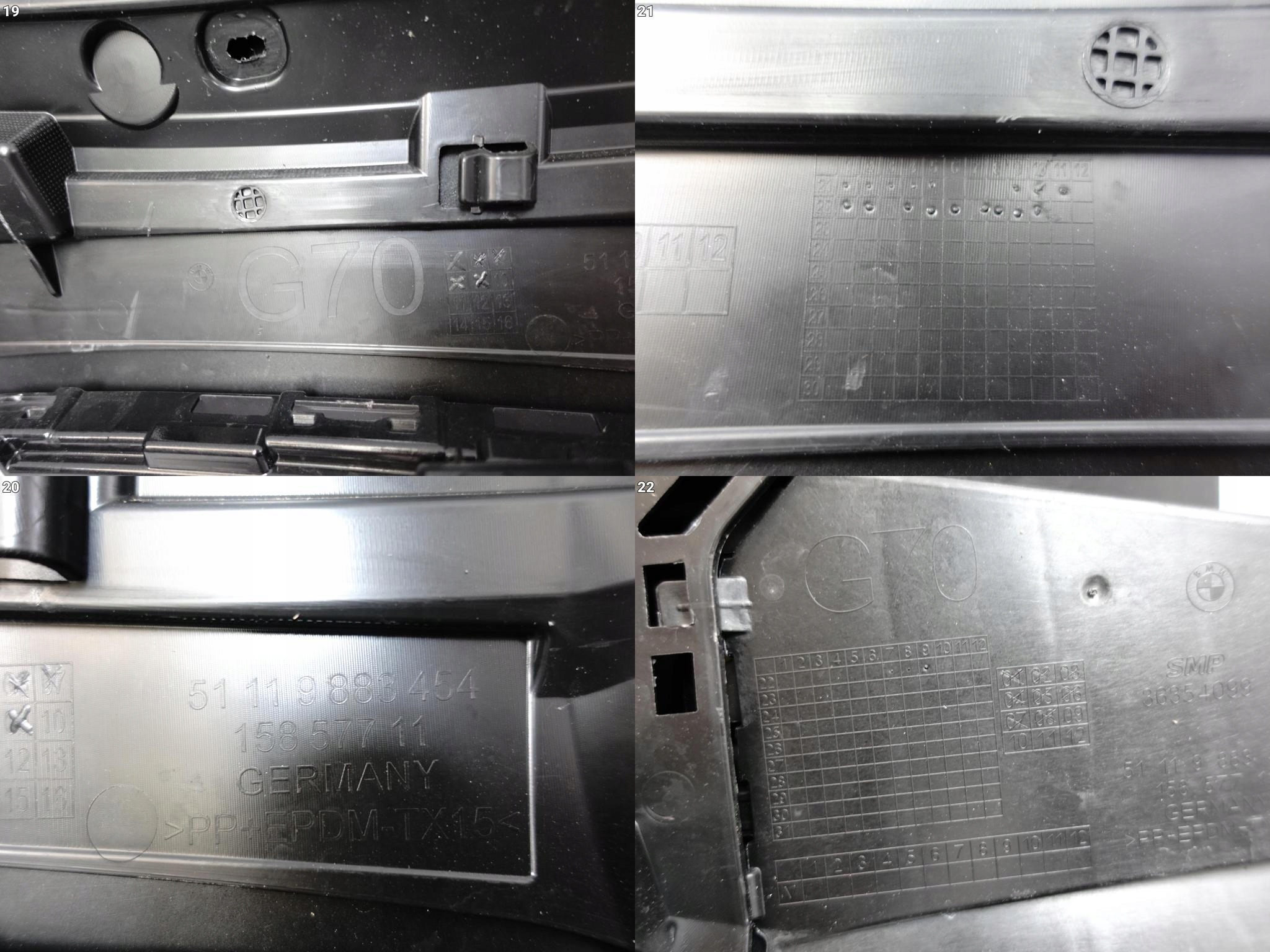 BMW i7 7 G70 m-packet 22- bumper front