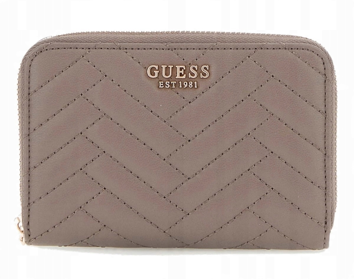 Prošívaná Peněženka Hnědá Dámská Elegantní Krásná Krabička Jako Dárek Guess