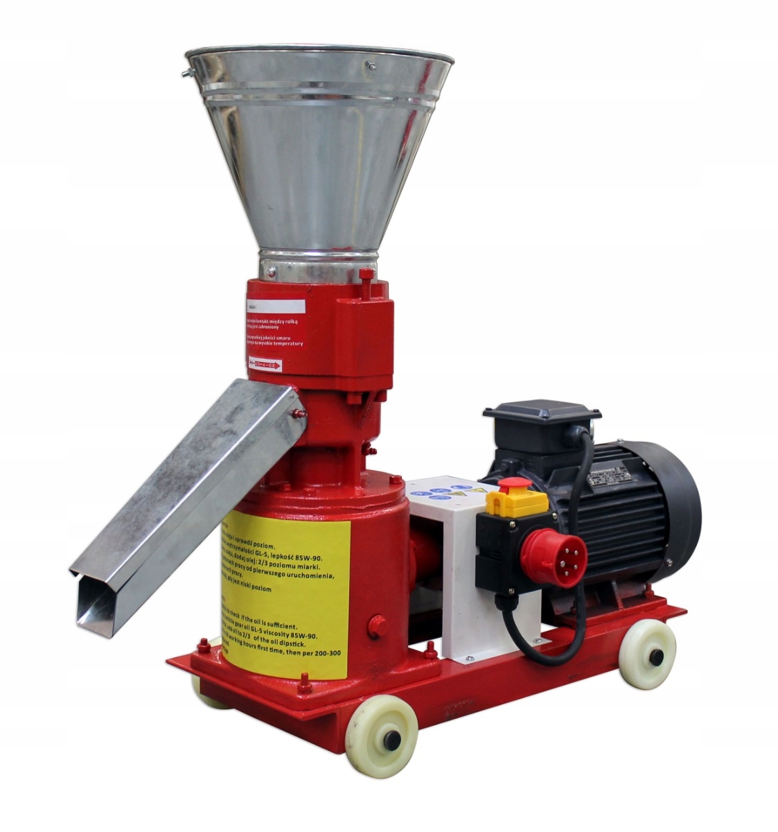 Pelletovací granulátor Optimat 3 kW 100 kg/h 119 mm matrice 6 mm 400 V pro piliny
