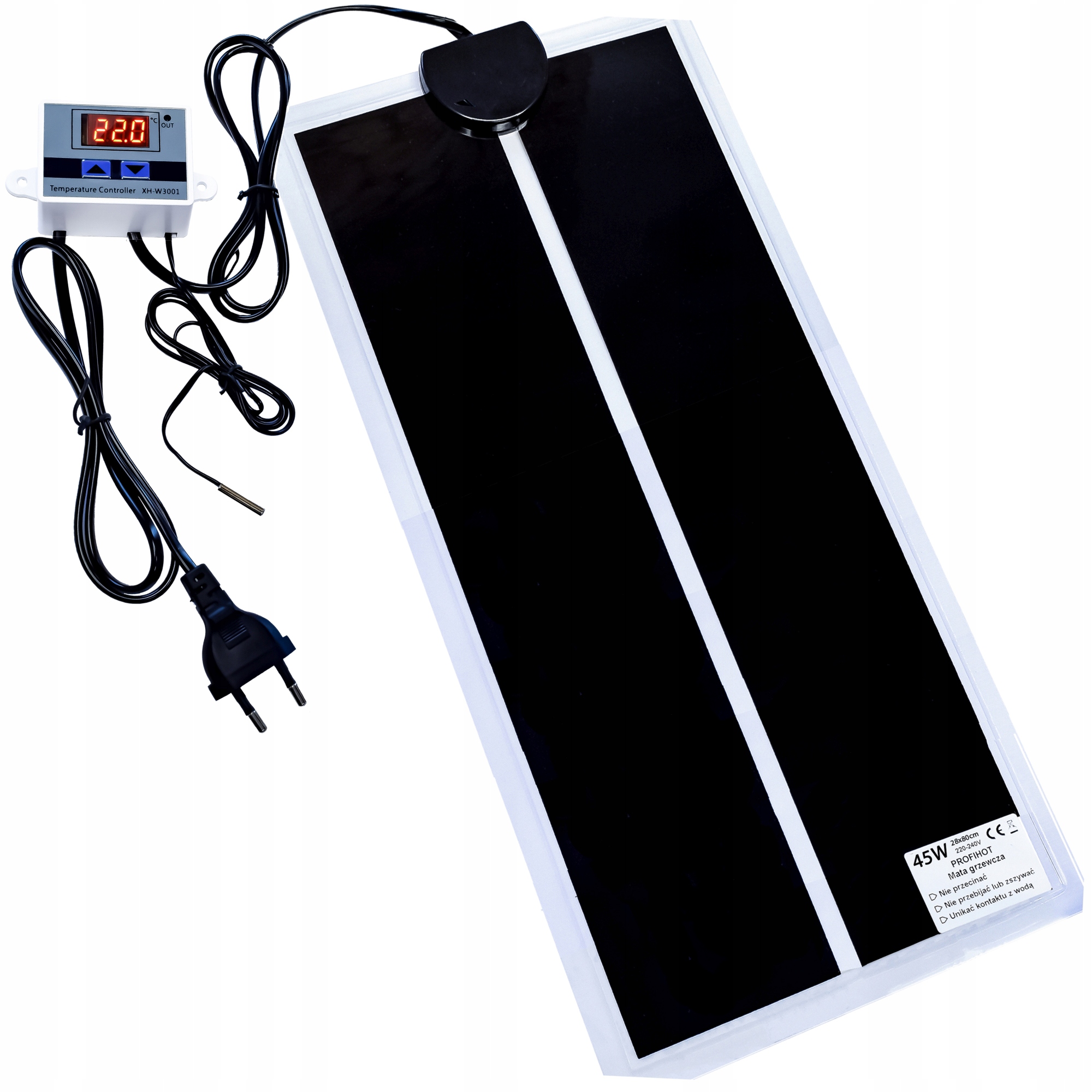 Levně Vyhřívací Podložka S Termostatem Do Terária 28x80 45W